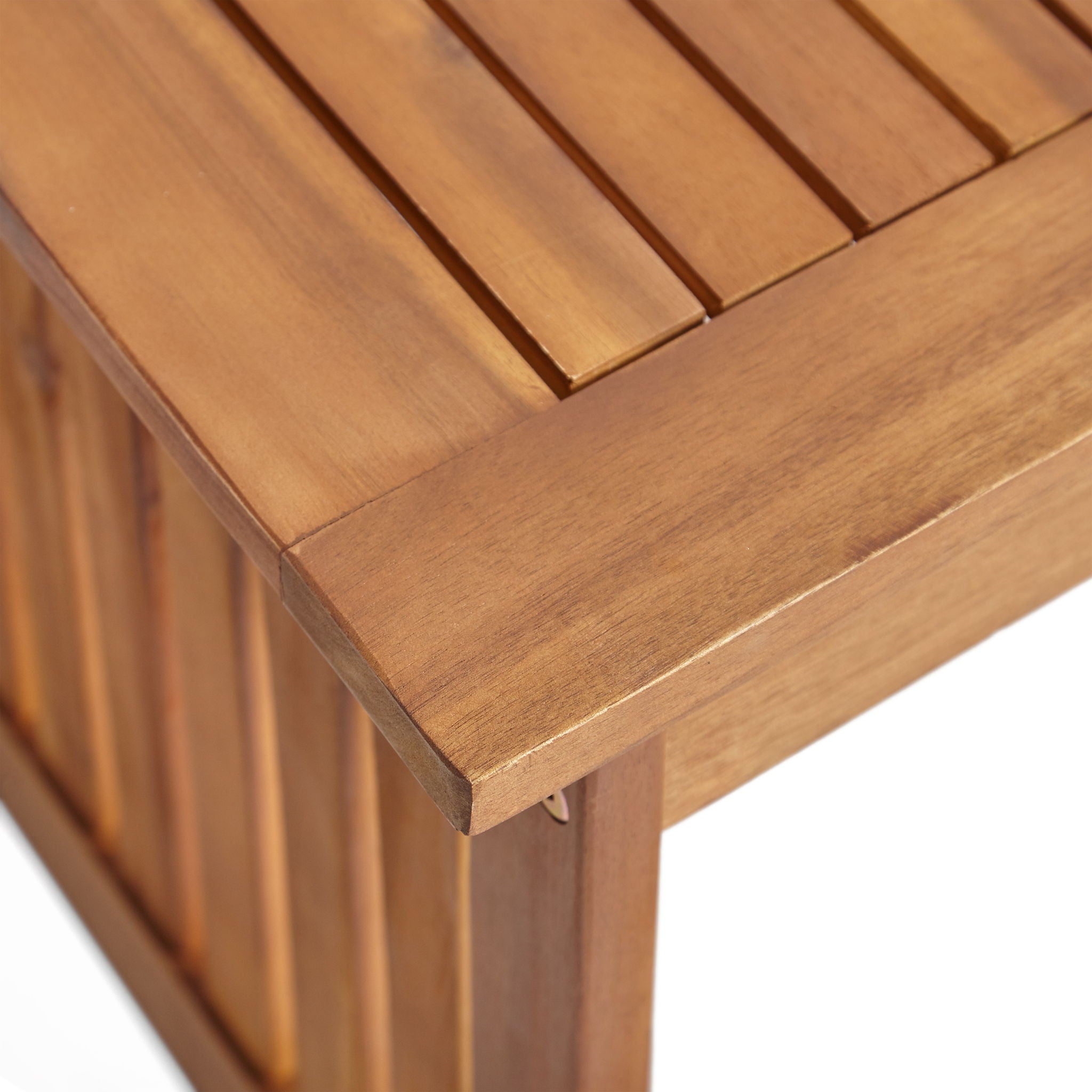 Acacia Wood Rectangular Patio Coffee Table For Outside by HouseOfZazla