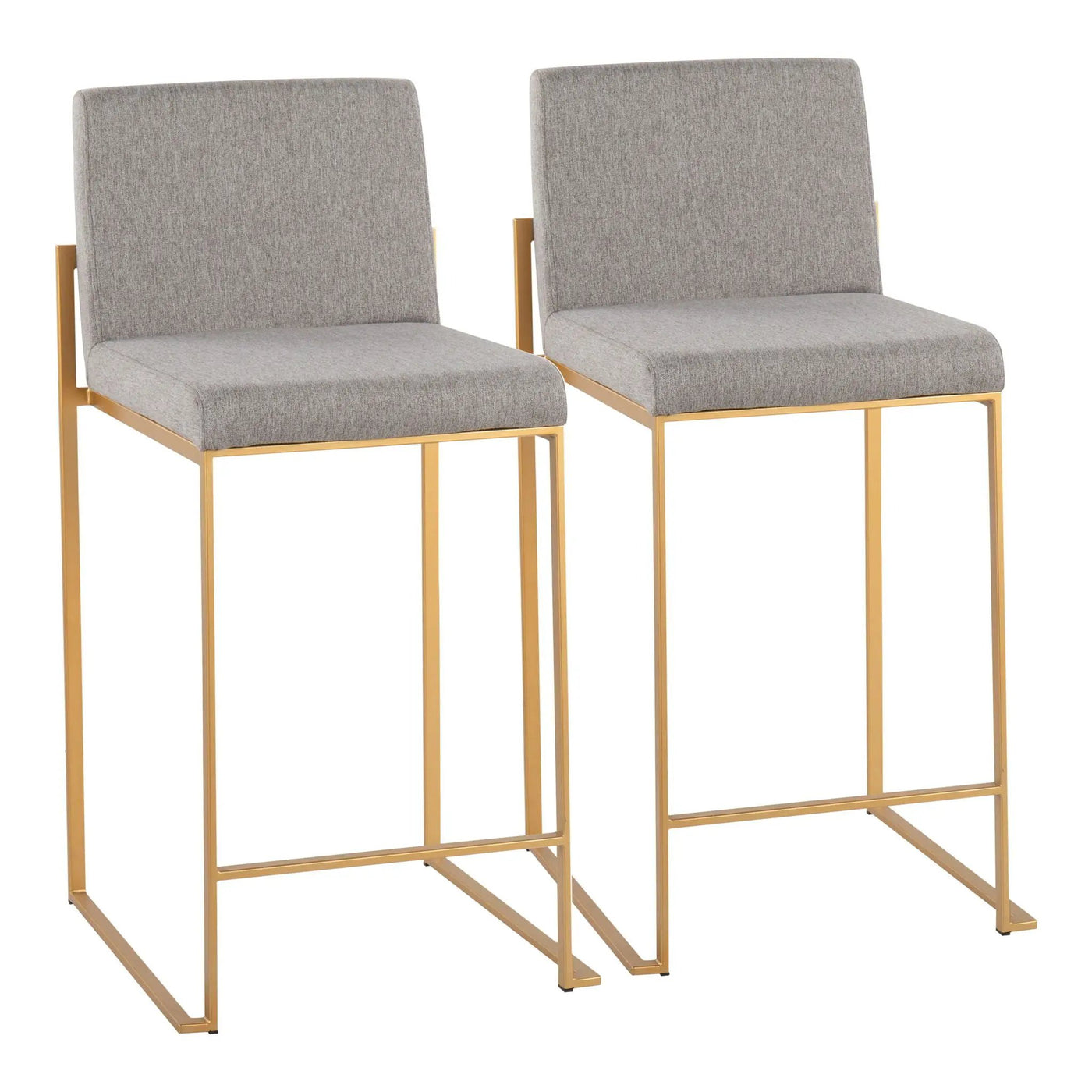 Fuji - Contemporary High Back Stylish Counter Stool by HouseOfZazla
