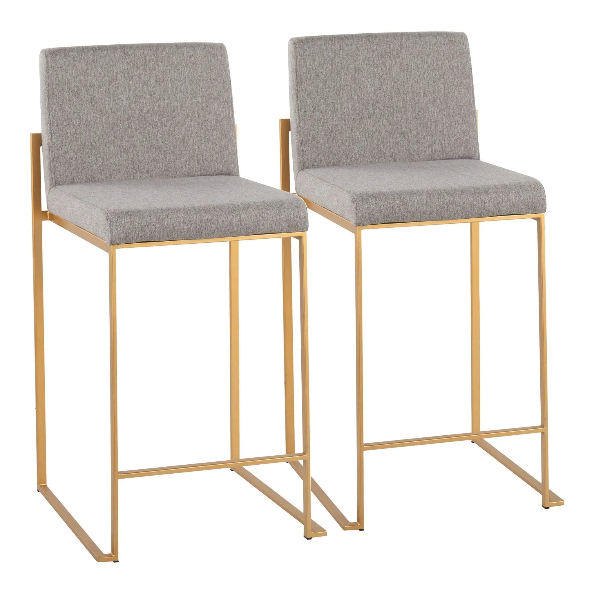 Fuji - Contemporary High Back Stylish Counter Stool by HouseOfZazla