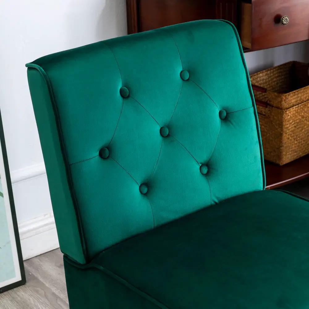 Reese - Living Room Armless Button Tufted Pattern Accent Chair (Set of 2) by Unique Piece Furniture