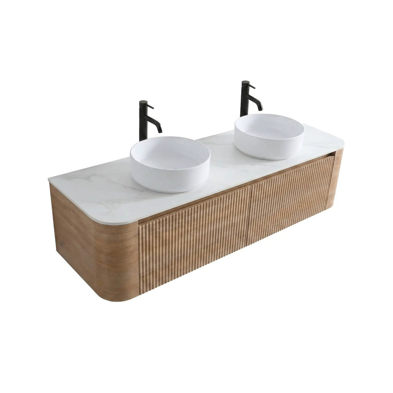 Erba 60 Inch Bathroom Vanity with Sink in Honey by HouseOfZazla