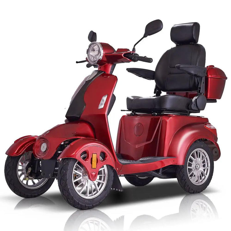 Fastest Mobility Scooter With 4 Wheels & Seniors - Red by HouseOfZazla