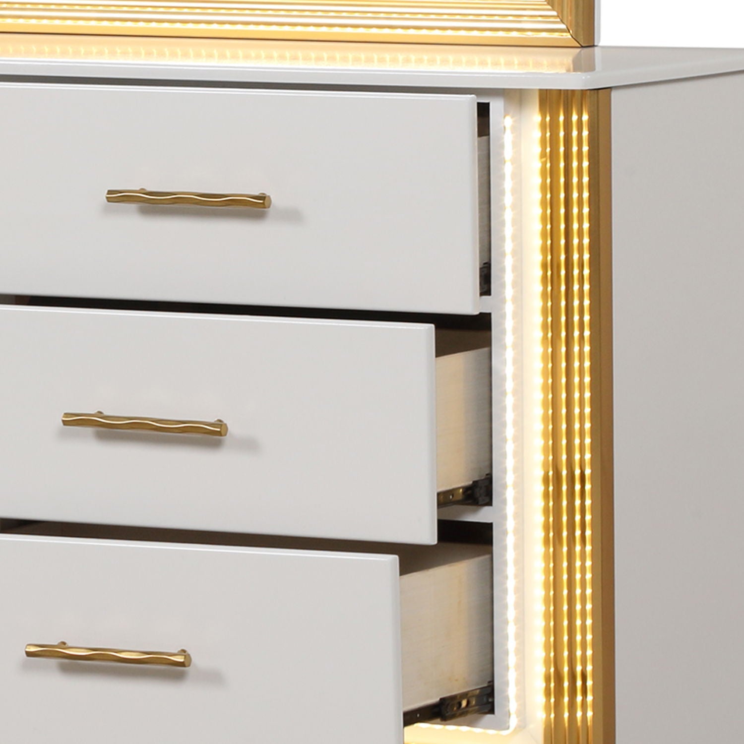 Obsession - 6 Drawer Dresser - White by HouseOfZazla