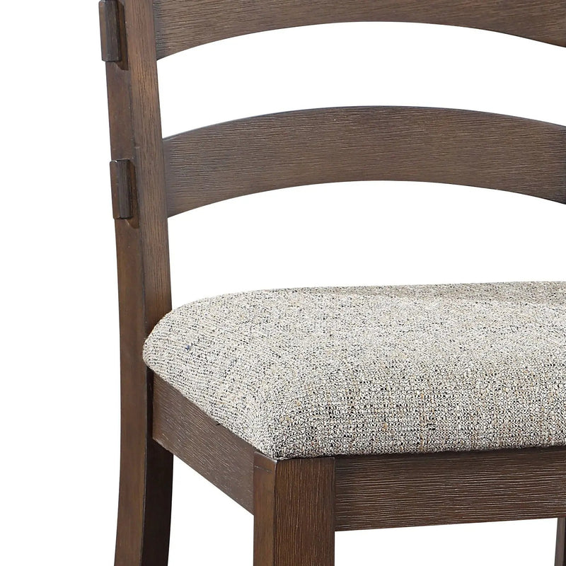 Pascaline - Rustic Side Chair (Set of 2) - Gray / Brown by HouseOfZazla