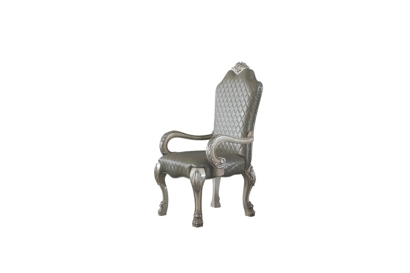 Dresden Synthetic Leather & Vintage Bone Dining Chair by HouseOfZazla