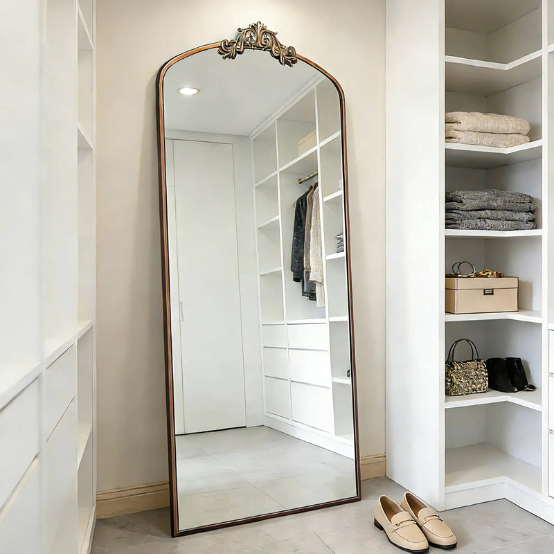 Vintage Ornate Arched Full Length Mirror by HouseOfZazla