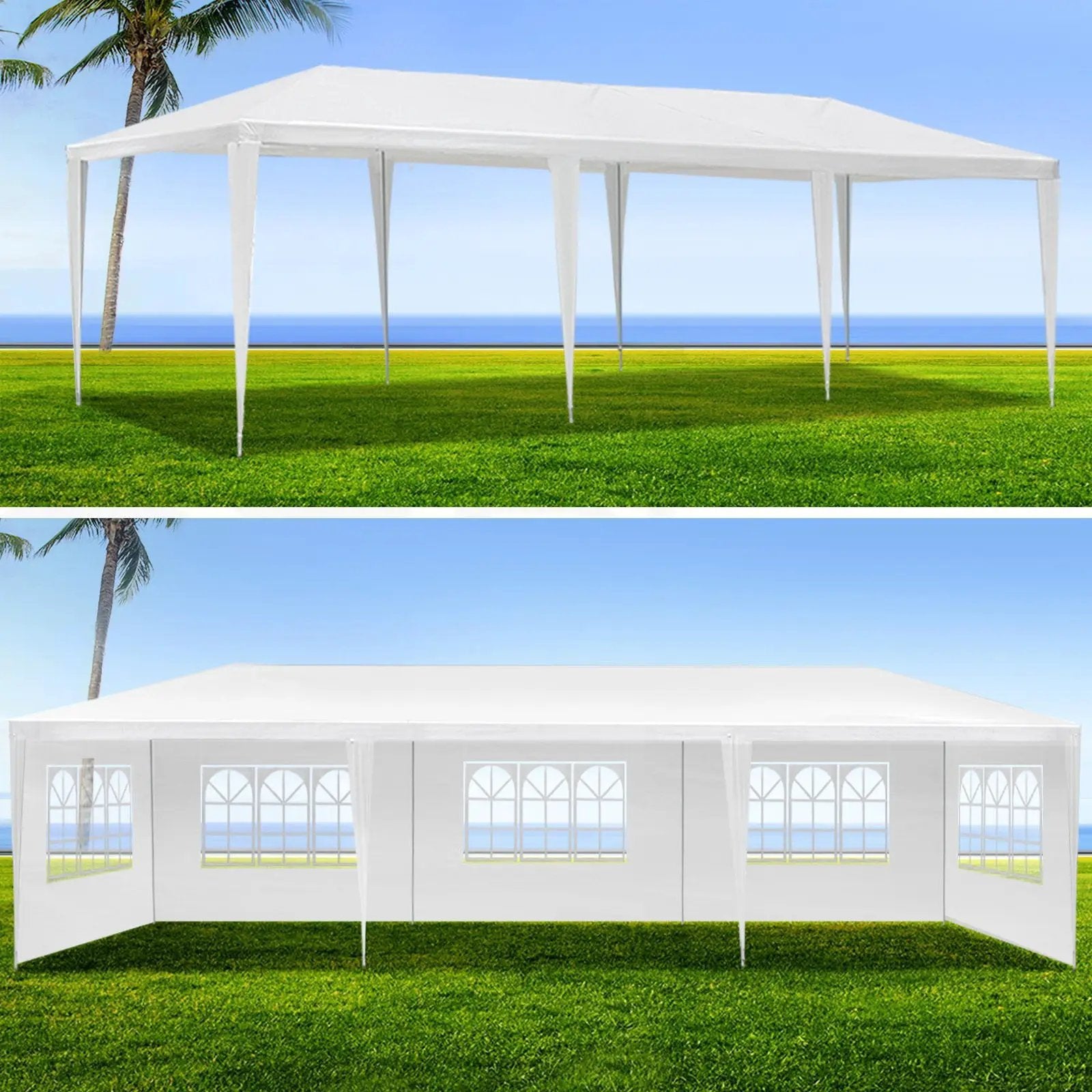 10x30' Outdoor Garden Gazebo Wedding Party Tent Canopy with 8 Removable Sidewalls by HouseOfZazla