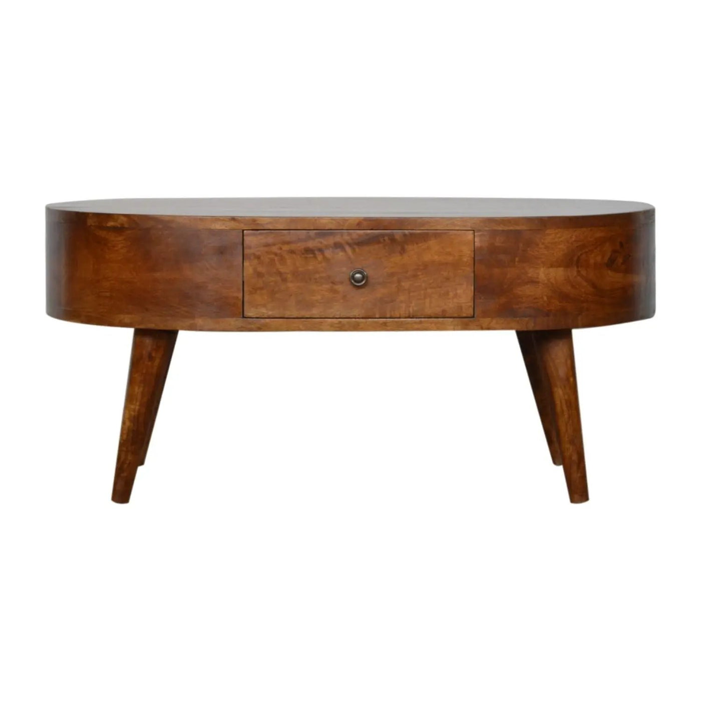Rounded Wood Table by Unique Piece Furniture
