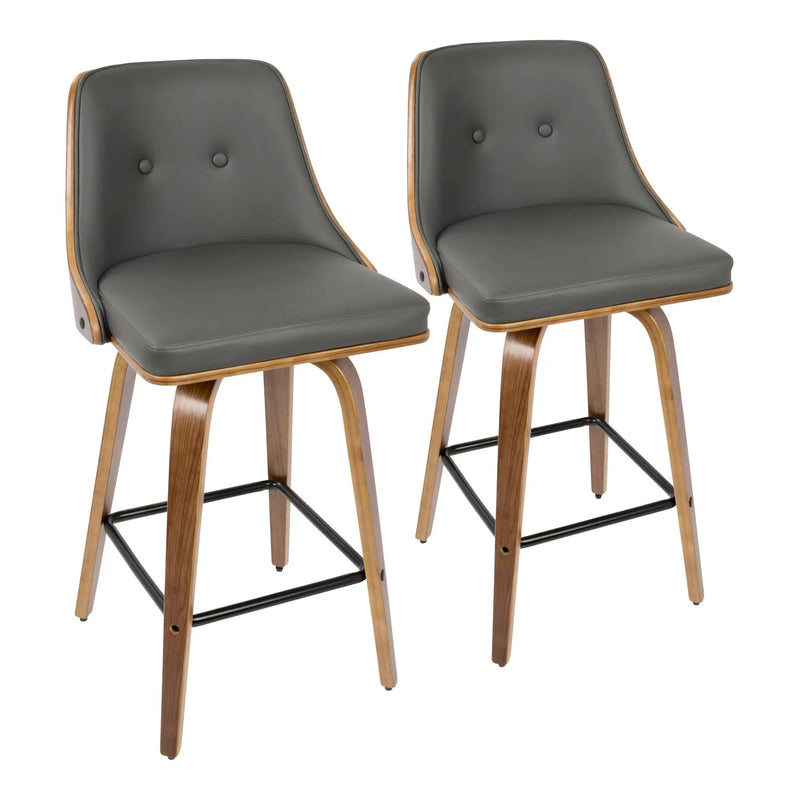 Gianna - Mid Century Modern Counter Stool (Set of 2) by HouseOfZazla