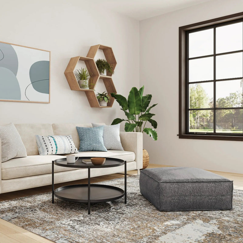 Brody - Large Square, Coffee Table Pouf by HouseOfZazla