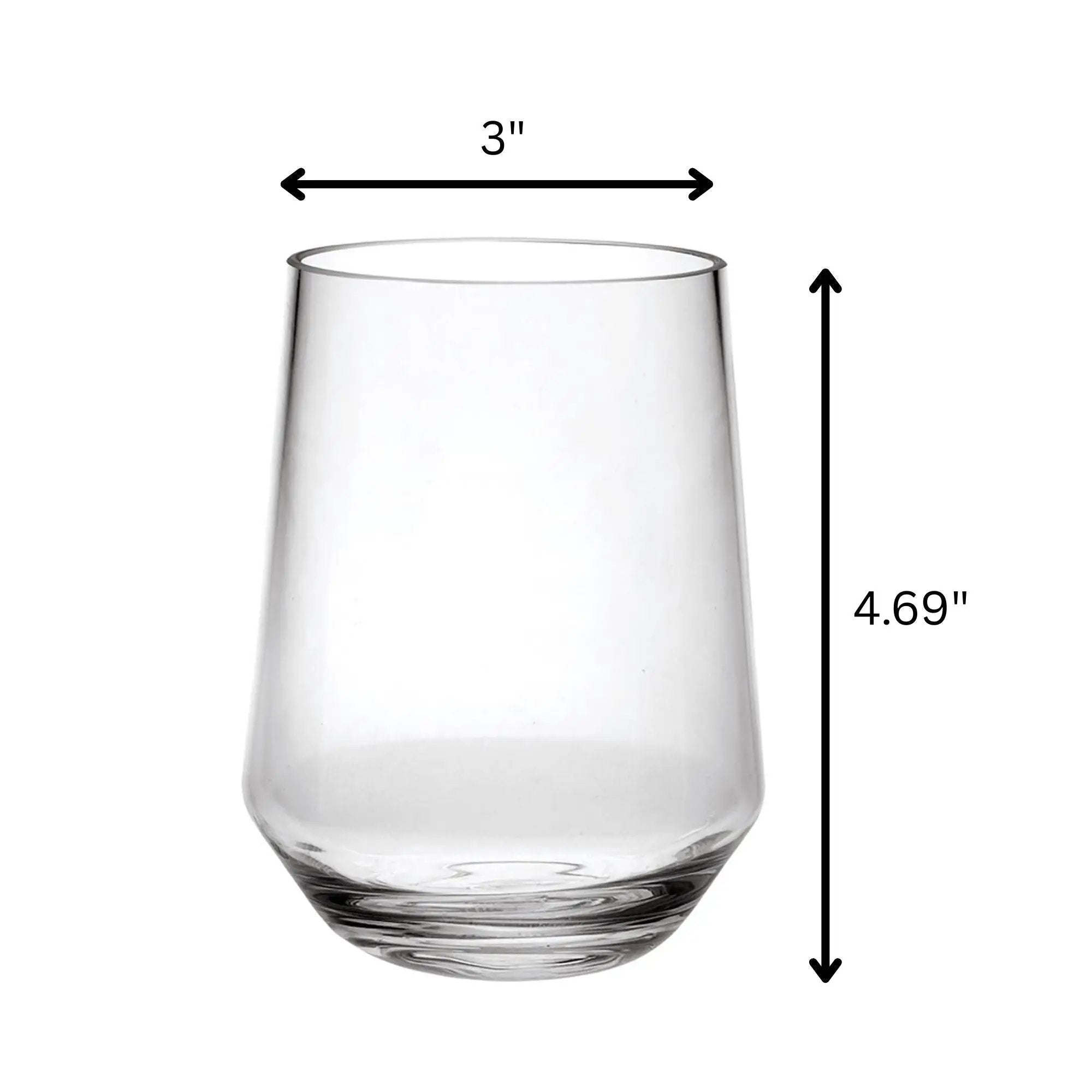 Tritan Lexington - Leadingware Unbreakable Wine Glass Plastic, 17Oz (Set of 4) - Clear by HouseOfZazla