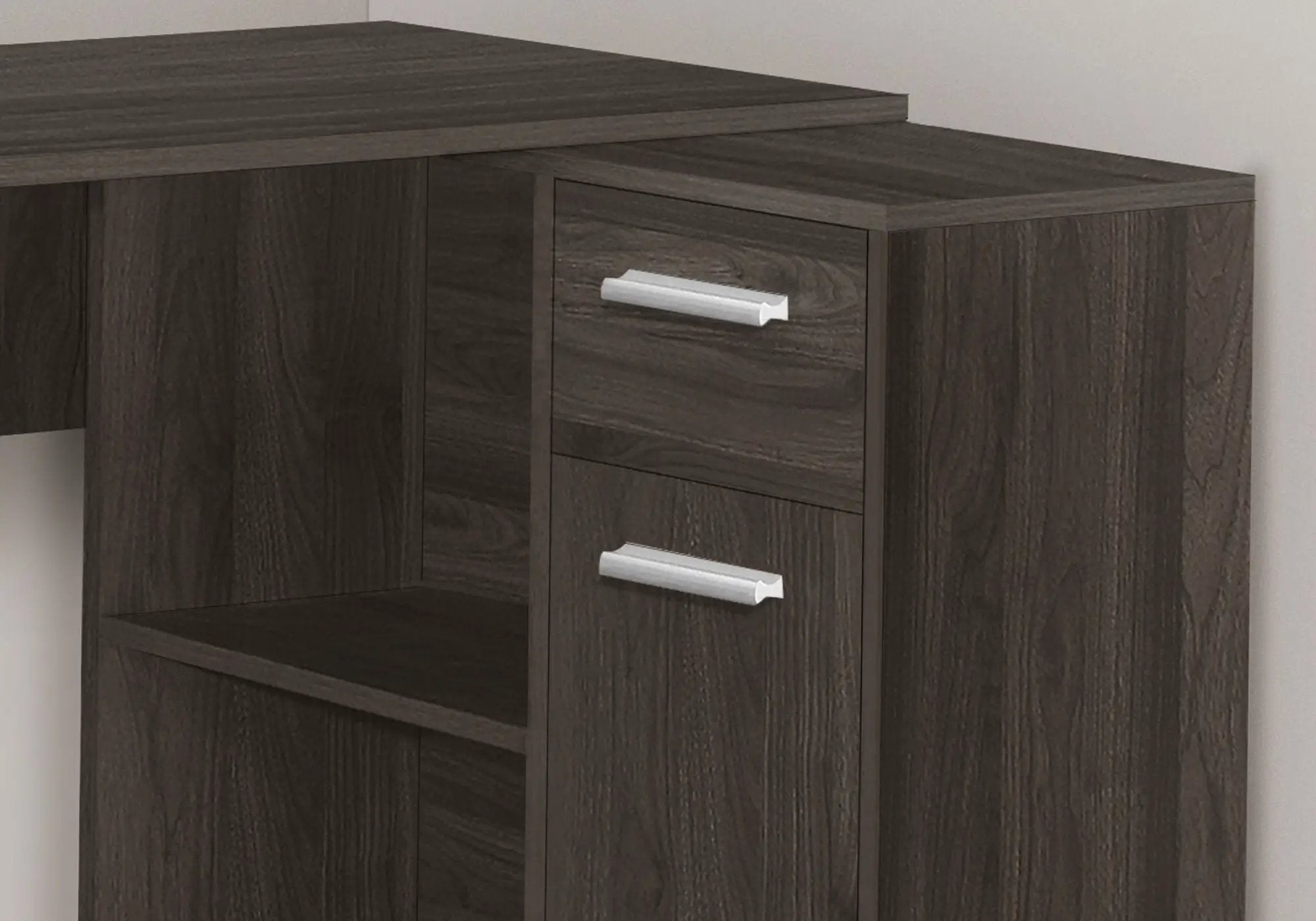 Computer Desk, Home Office, Corner, Storage Drawers, L Shape, Contemporary & Modern by HouseOfZazla