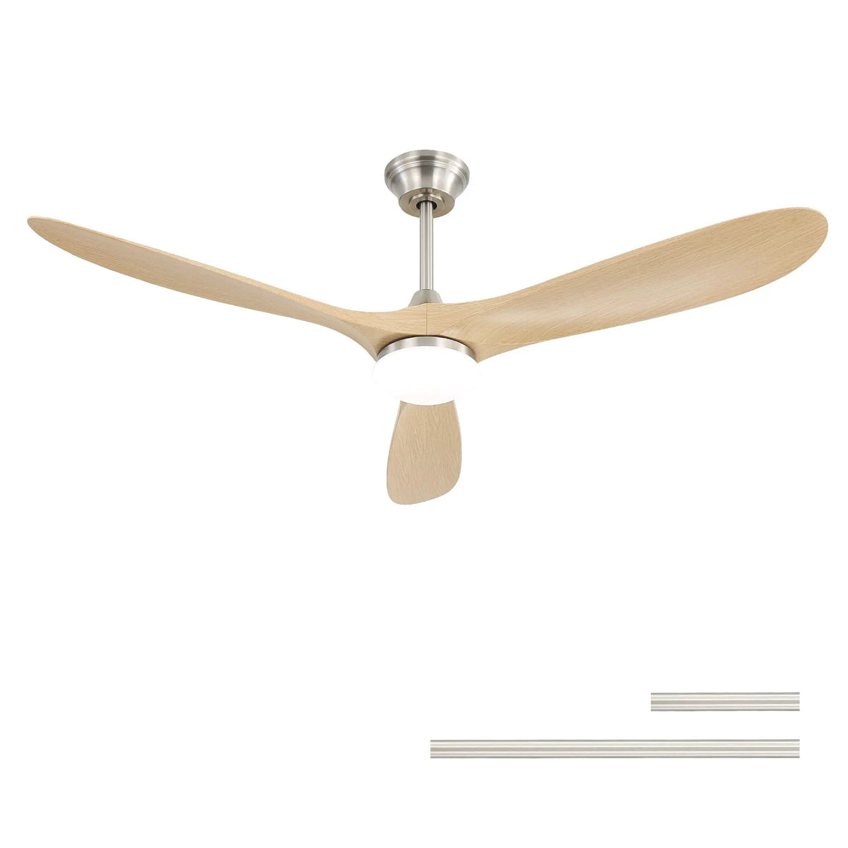 Smart Ceiling Fan With Lights, 3 Blades, Reversible Quiet DC Motor For Indoor by Unique Piece Furniture