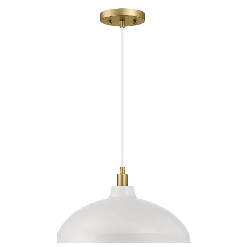 Astral - Single Light Pendant Lamp For Entrance Kitchen Island - Gold / White by Unique Piece Furniture