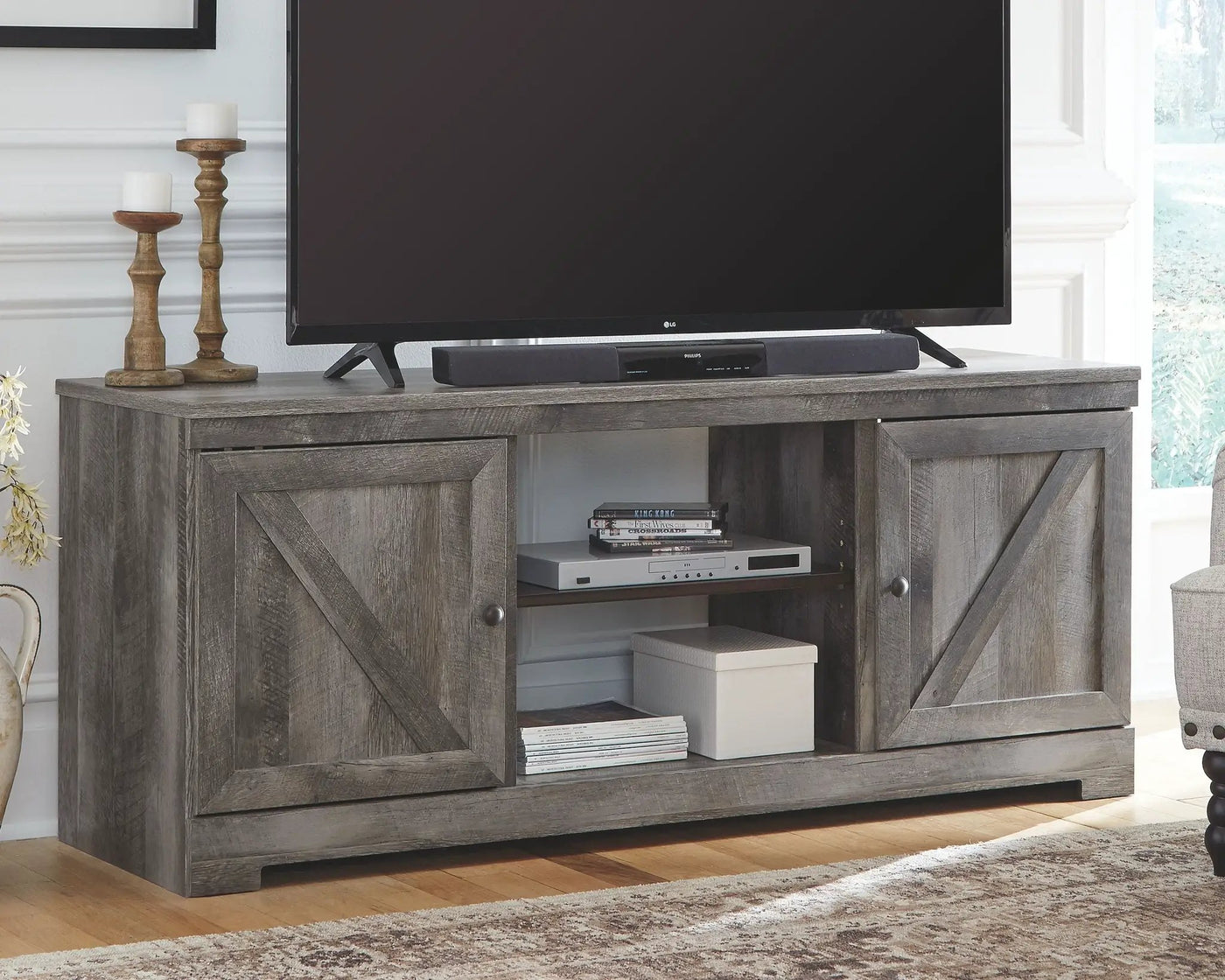 Wynnlow - TV Stand With Fireplace Option by Unique Piece Furniture