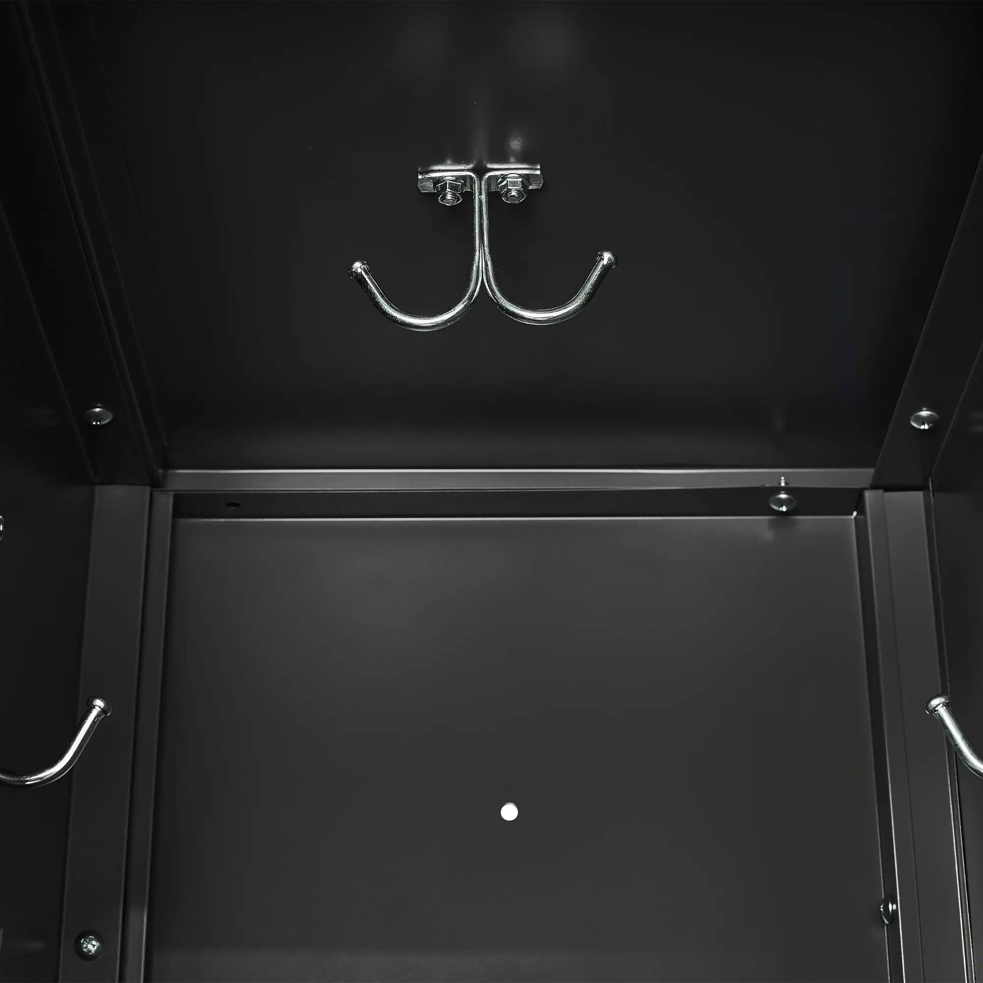 Storage Locker Cabinet With Locks For Employees, Home Gym Office School Garage - Black by HouseOfZazla