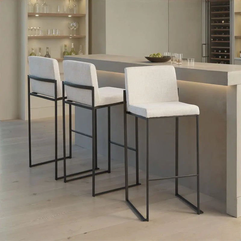 Fuji - Contemporary High Back Barstool Elegant Design by Unique Piece Furniture
