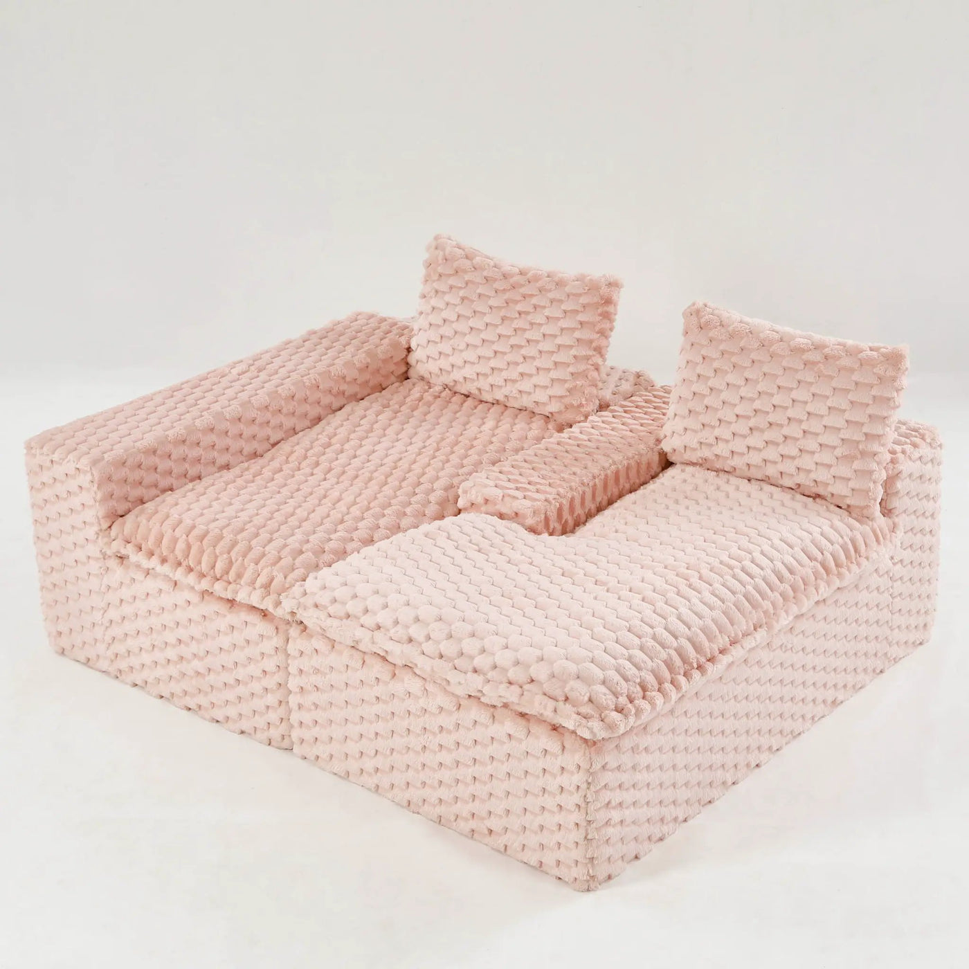 Modular Sofa, Convertible Twin Seat With Chaise Lounge by Unique Piece Furniture