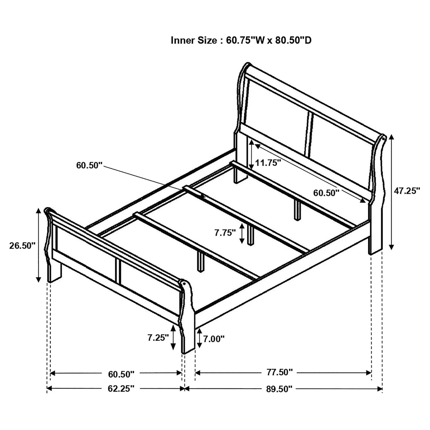 Sleigh Bed by HouseOfZazla