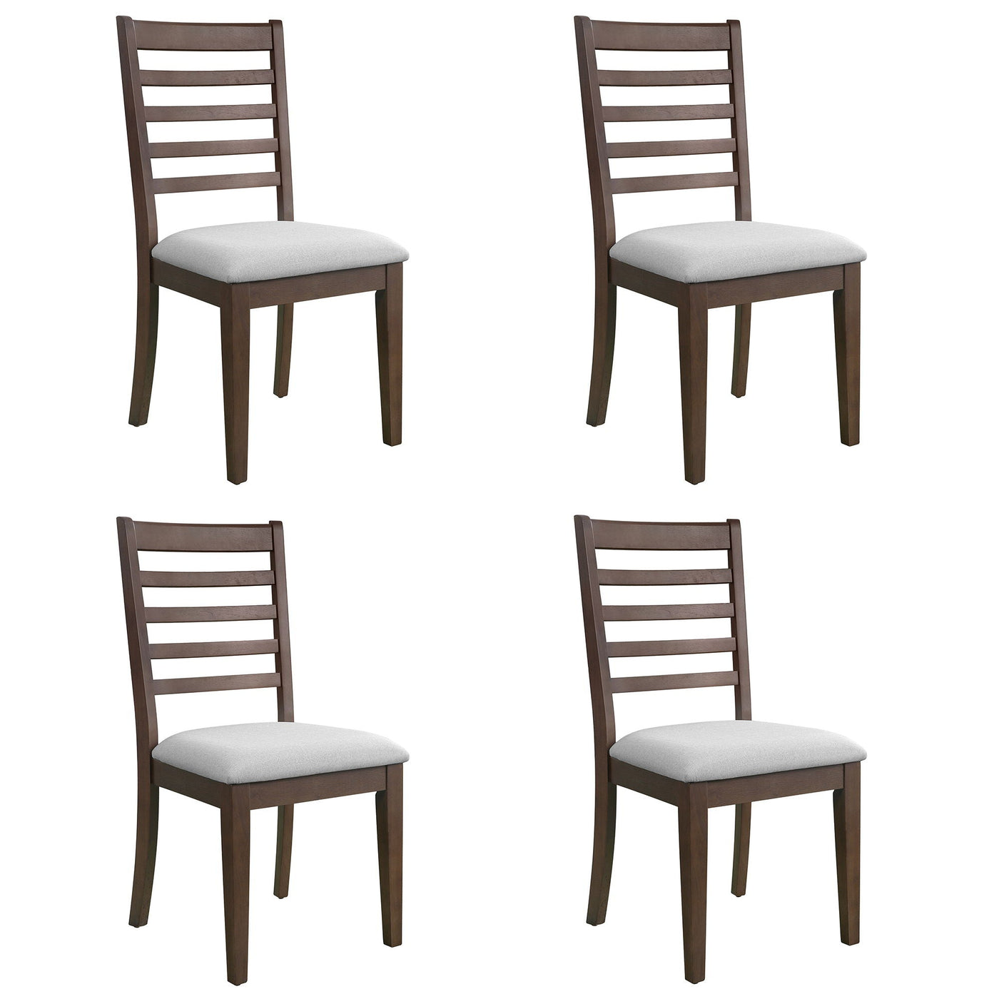 Upholstered Armless Chairs With High Ladder Back by Unique Piece Furniture