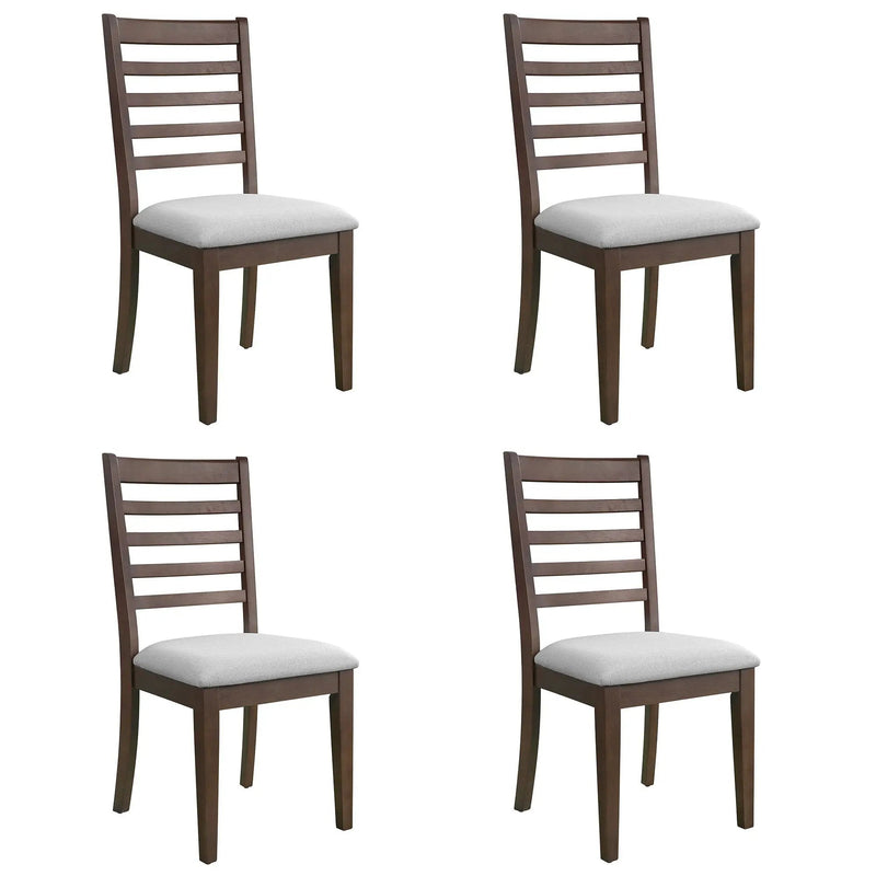 Upholstered Armless Chairs With High Ladder Back by Unique Piece Furniture