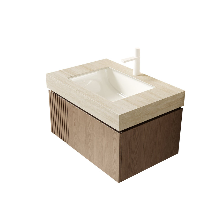 30" MURI Roma Travertine-Pattern Sintered Stone Countertop by HouseOfZazla