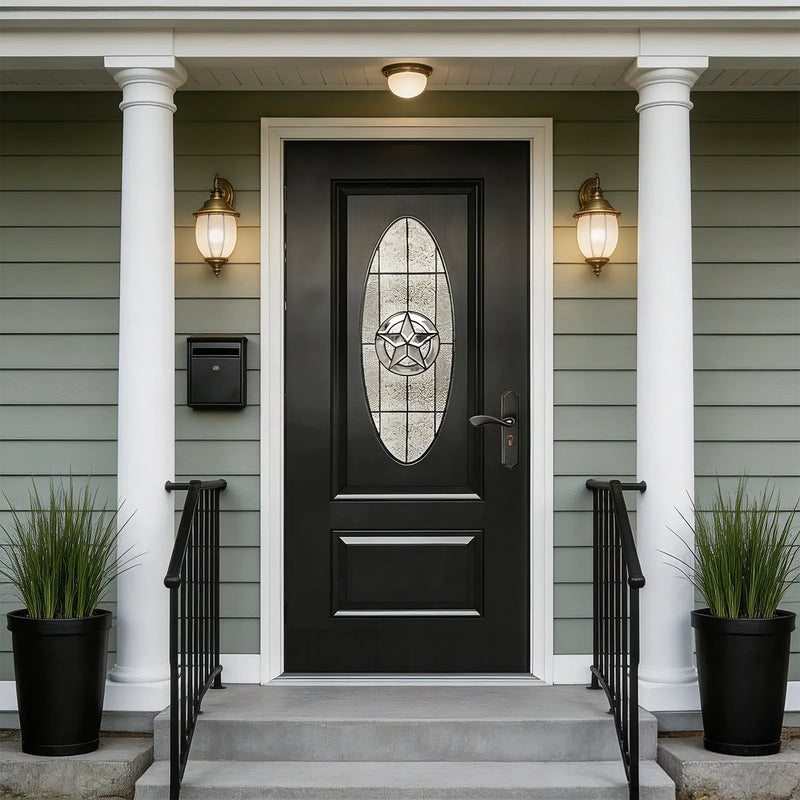 36"x80" Fiberglass Front Door by HouseOfZazla
