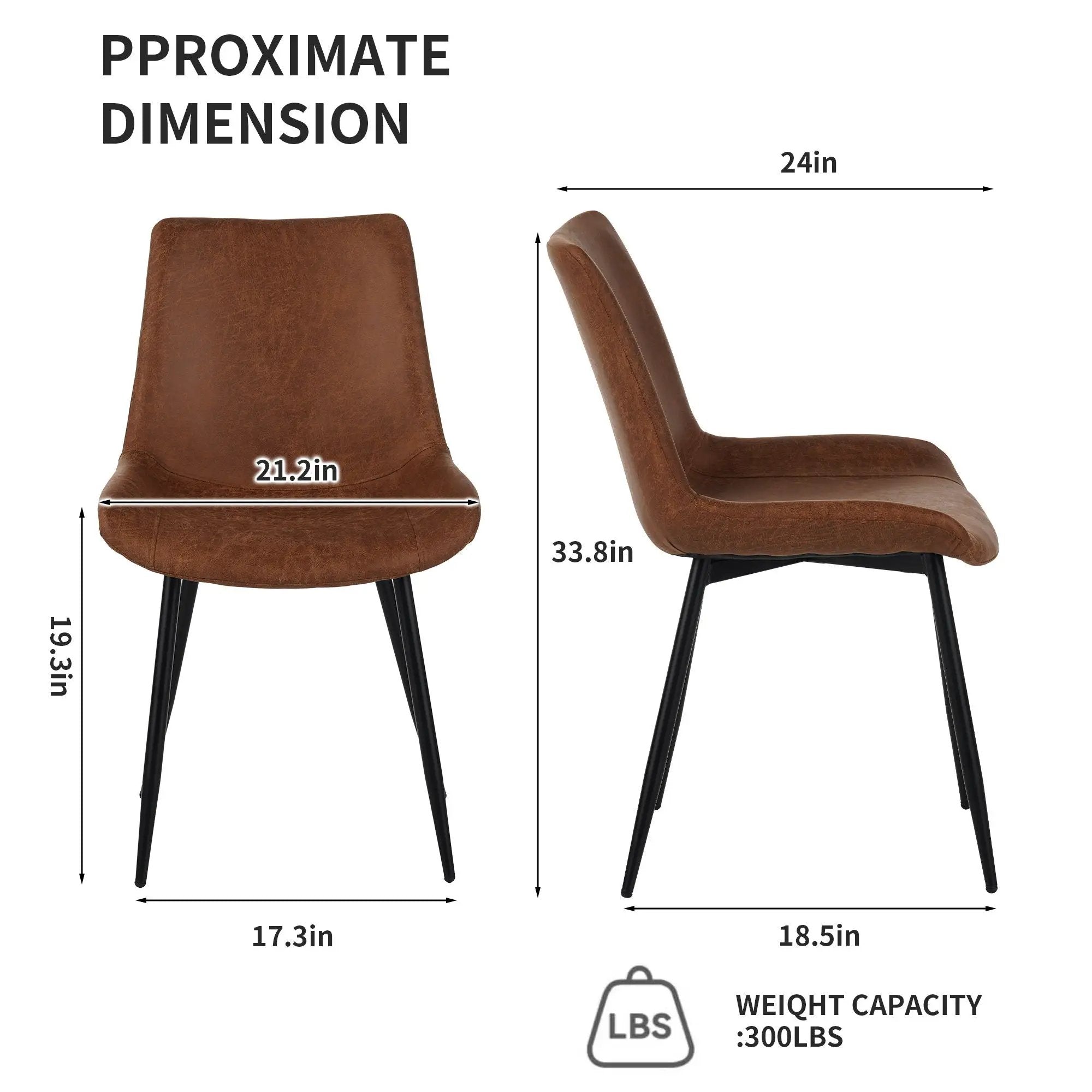 Dining Chairs (Set of 4) - Brown by Unique Piece Furniture