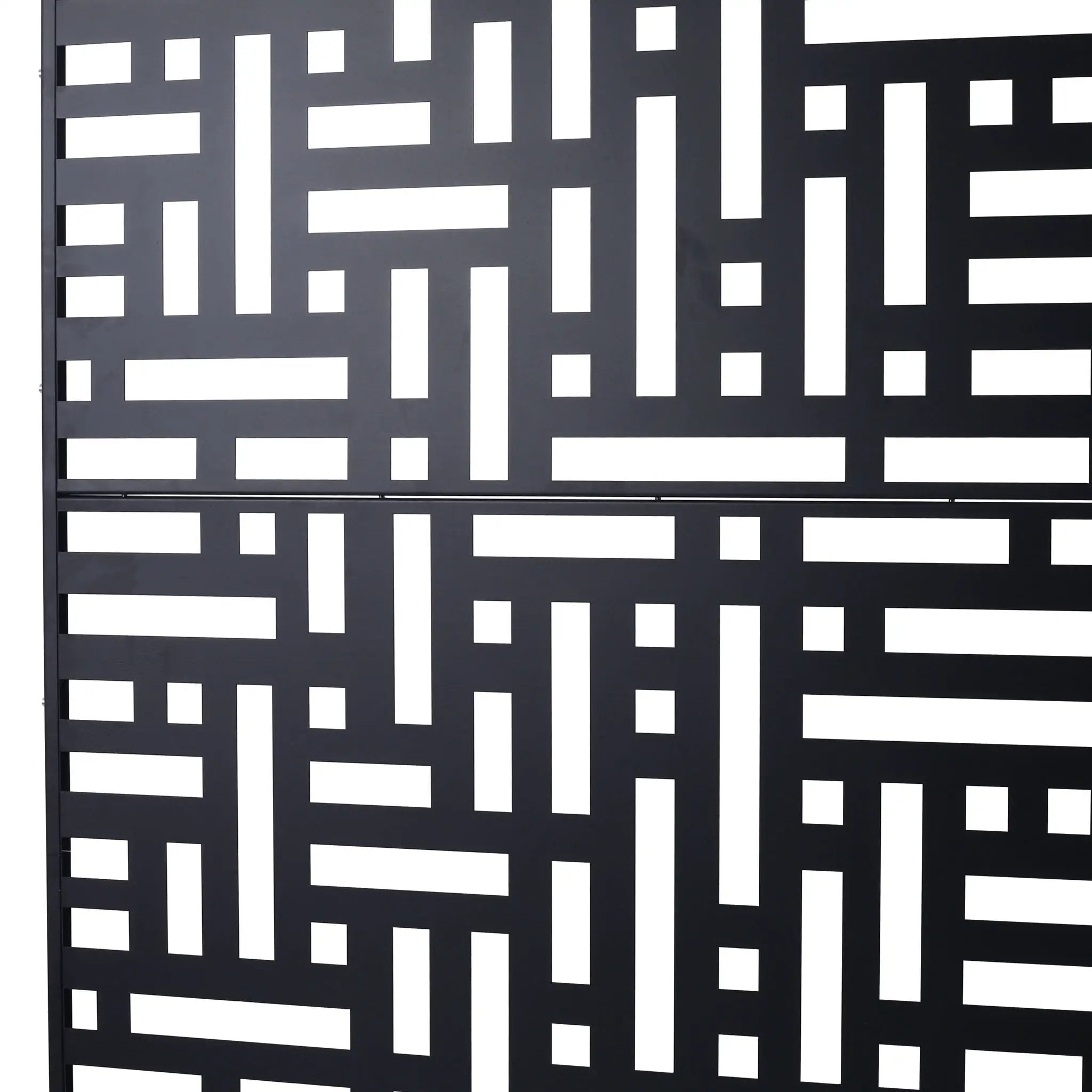 Decorative Freestanding Metal Privacy Screen For Indoor & Outdoor Use by Unique Piece Furniture