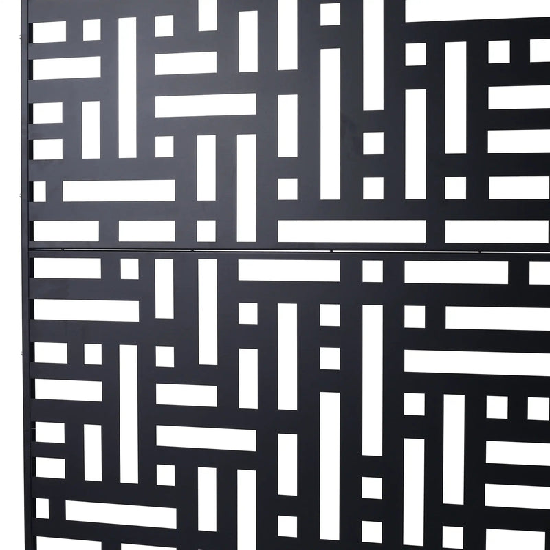 Decorative Freestanding Metal Privacy Screen For Indoor & Outdoor Use by HouseOfZazla