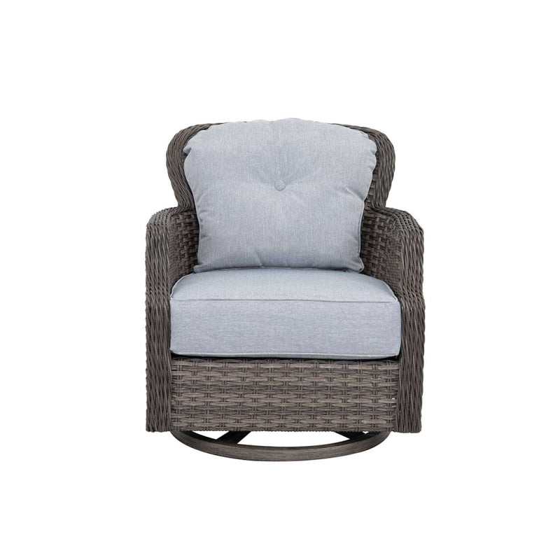 Tenaya 4-Piece Firepit Set with Swivel Rocking Chairs by Outdoor-USA®