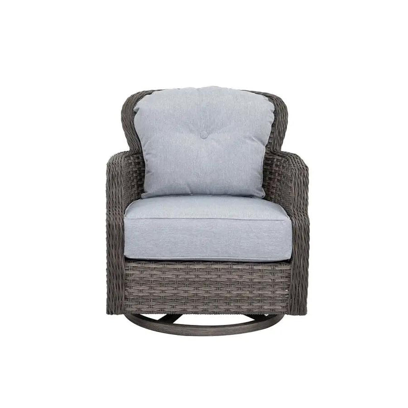 Tenaya 3-Piece Wicker Sofa Set with Swivel Rocking Chairs by Outdoor-USA®