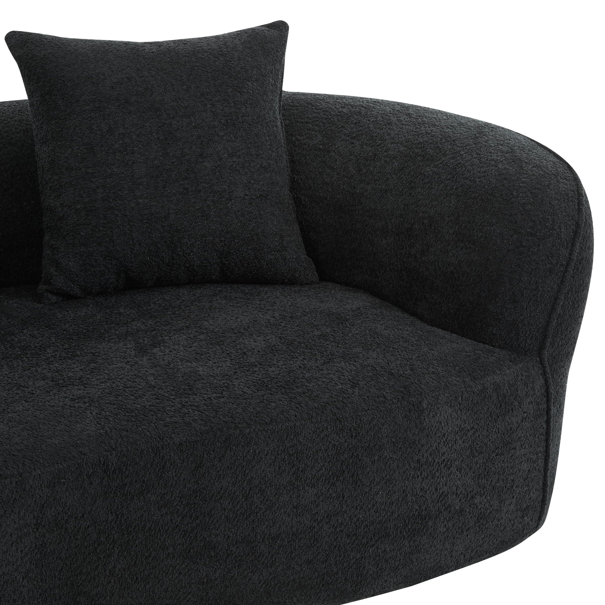 Elegant Curved Sectional Sofa With Full Foam Comfort by HouseOfZazla