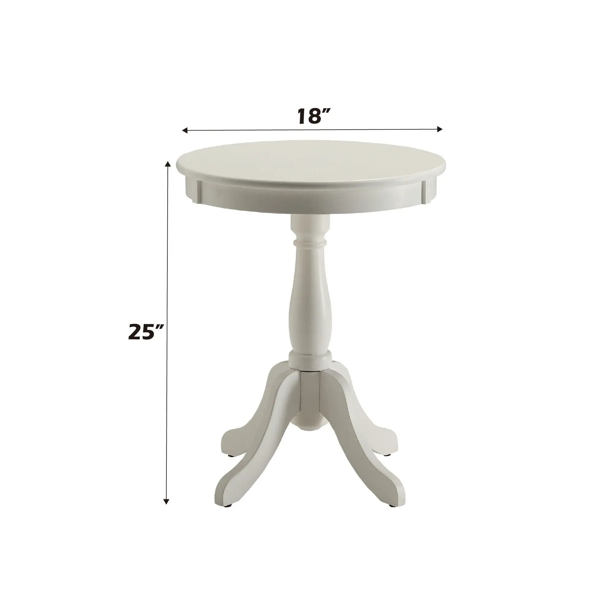 Alger - Accent Table - White by HouseOfZazla