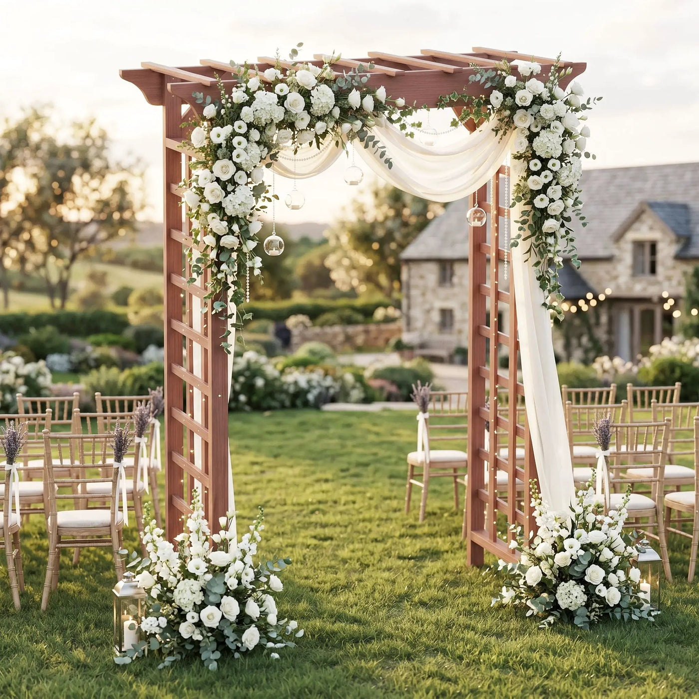 Wedding Arbor With Trellis Design by HouseOfZazla