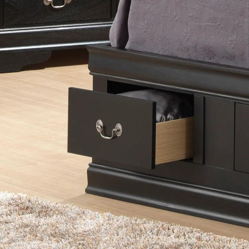 Traditional Style Bookcase Storage Bed by Unique Piece Furniture
