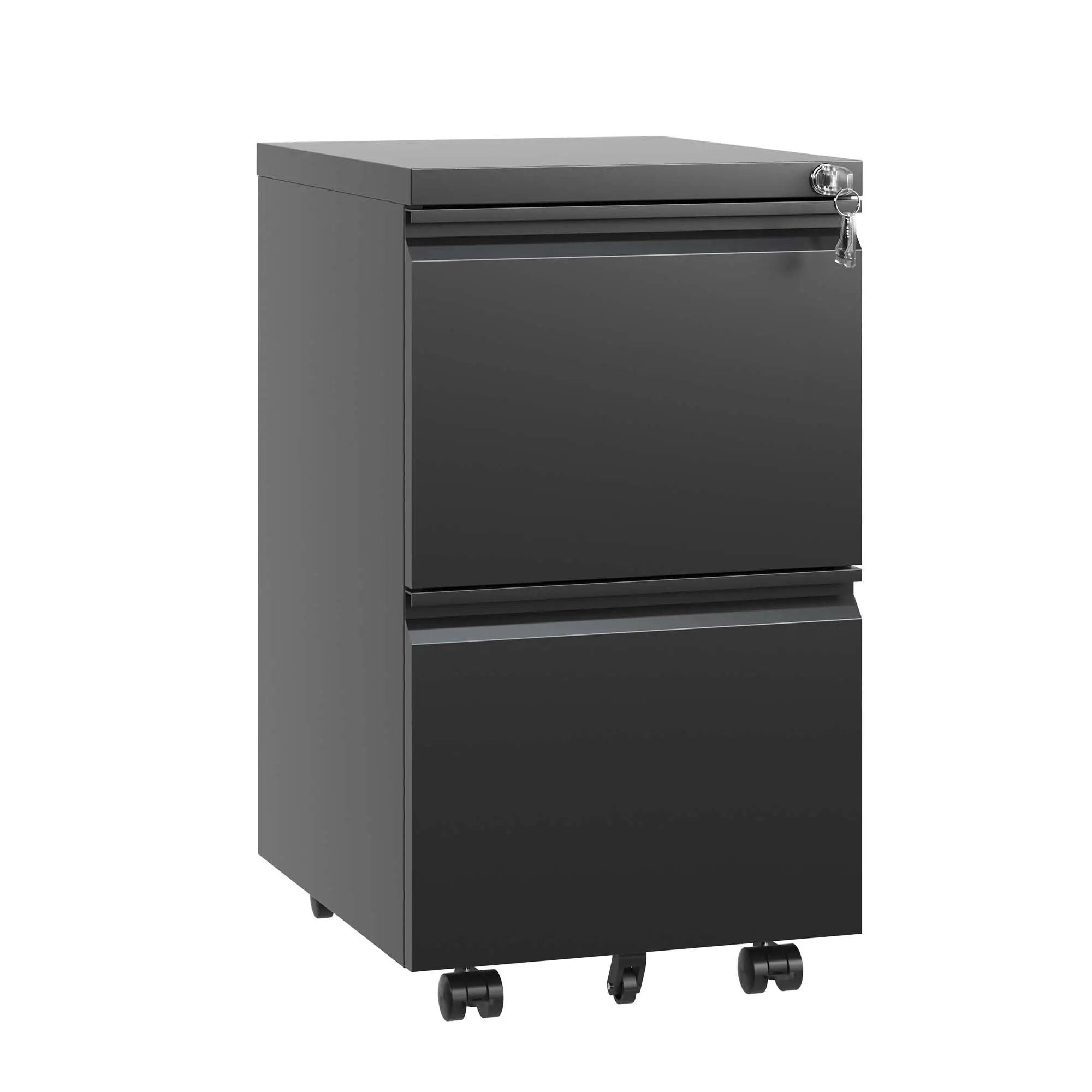 Metal Drawer Mobile File Cabinet With Lock For Home Office Organizer by Unique Piece Furniture