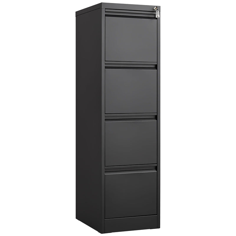 Durable Metal 3 Drawer File Cabinet With Lock For Office Storage by Unique Piece Furniture