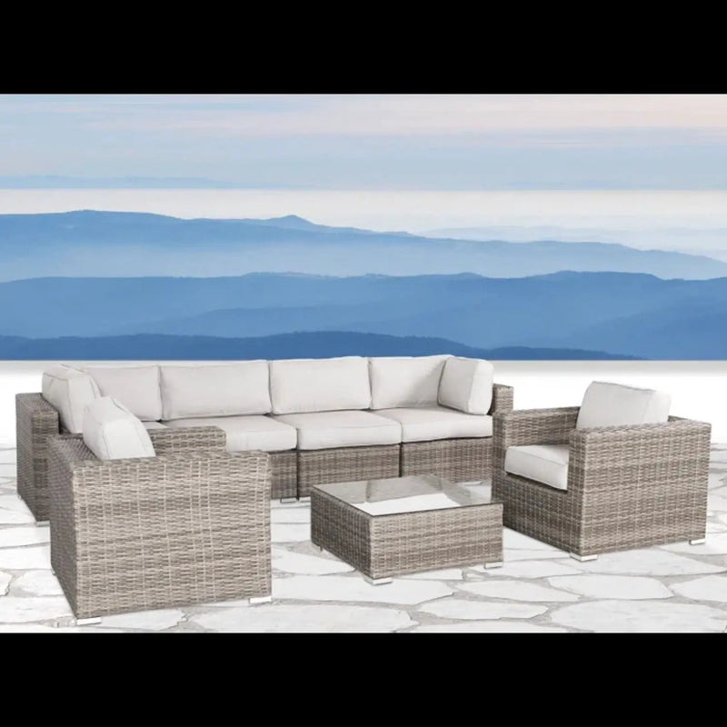 Stylish Entertainment Sectional Set, Outdoor Living by Unique Piece Furniture
