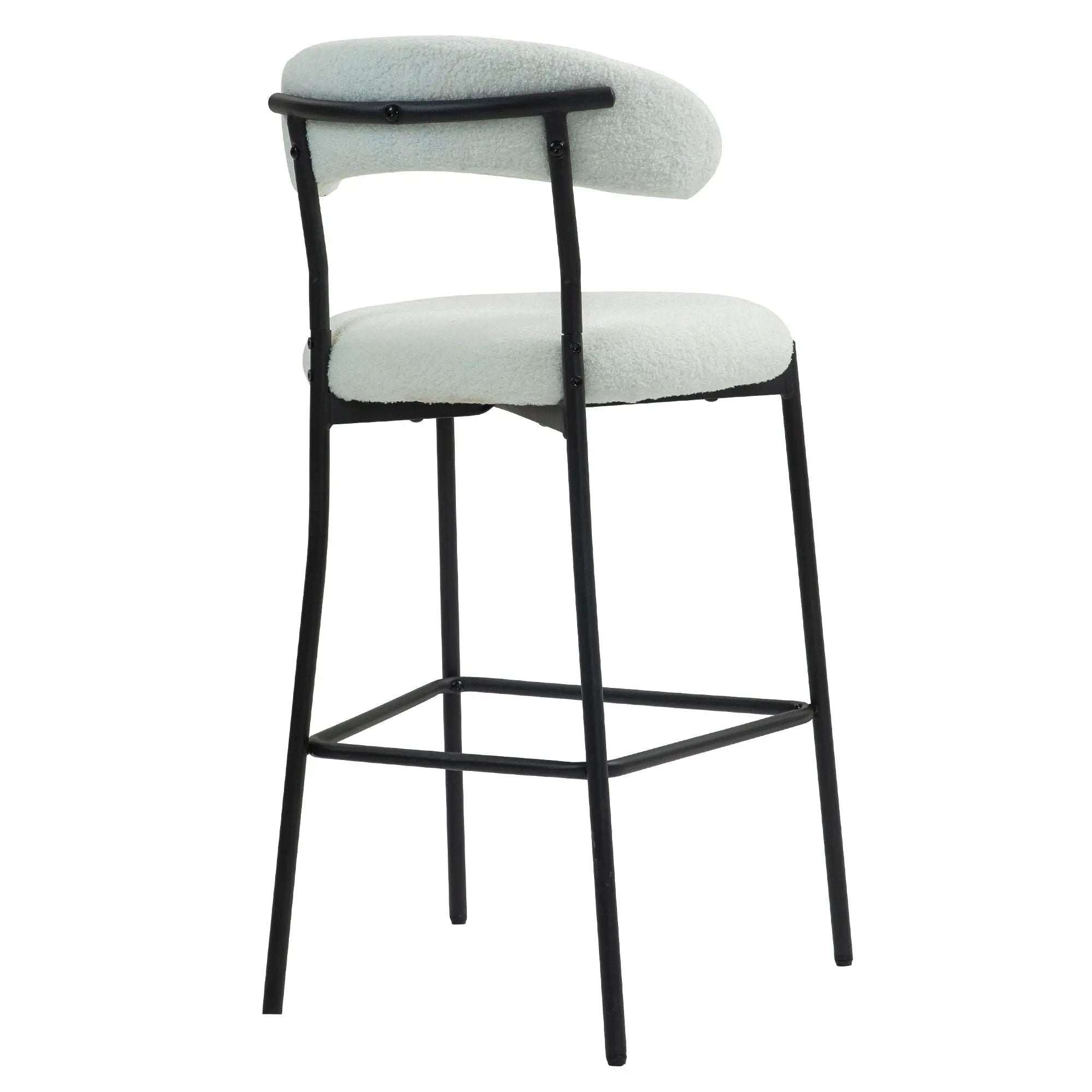 Counter Height Bar Stools With Powder Coating Base And Footrest by Unique Piece Furniture