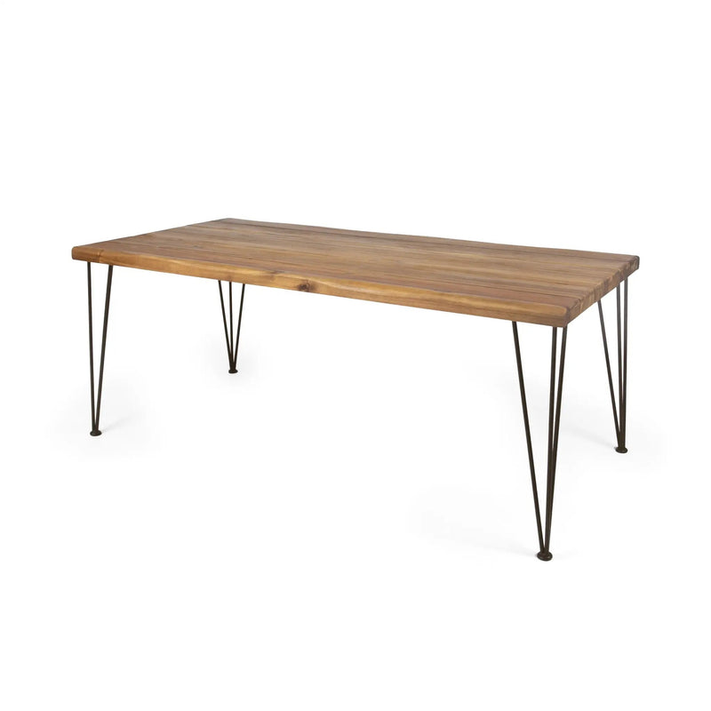 7 Pieces Acacia Wood Outdoor Dining Set by HouseOfZazla