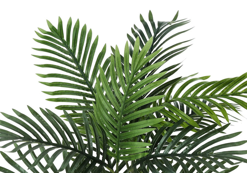 24" Tall, Artificial Plant, Palm, Indoor, Faux, Fake, Table, Floor, Greenery, Potted, Real Touch, Decorative - Green / Beige by Unique Piece Furniture