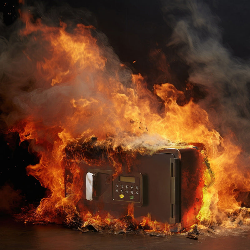 0.54 Cubic Ft Keypad Fireproof Security Safe - Black by HouseOfZazla