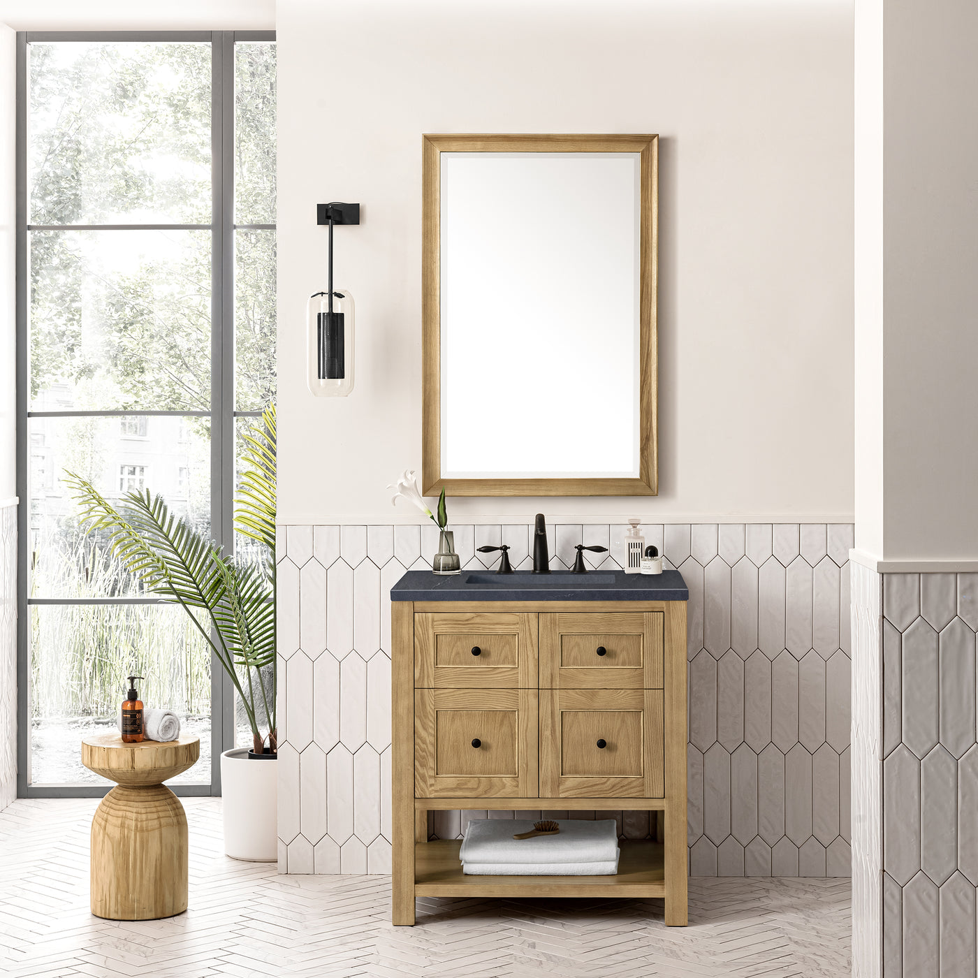 James Martin Breckenridge 30" Single Bathroom Vanity, Light Natural Oak, view 39