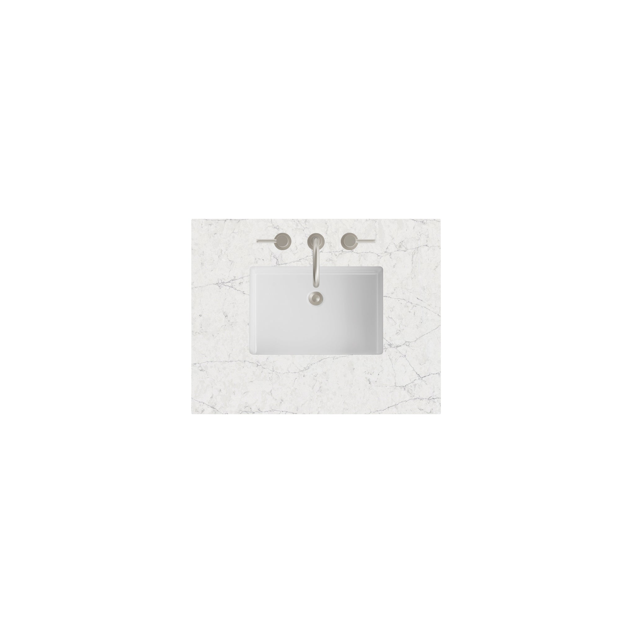 James Martin 30" Single Vanity Top with Eternal Jasmine Pearl countertop
