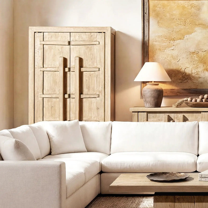 Rowan - Storage Cabinet With Double Doors - Natural by HouseOfZazla