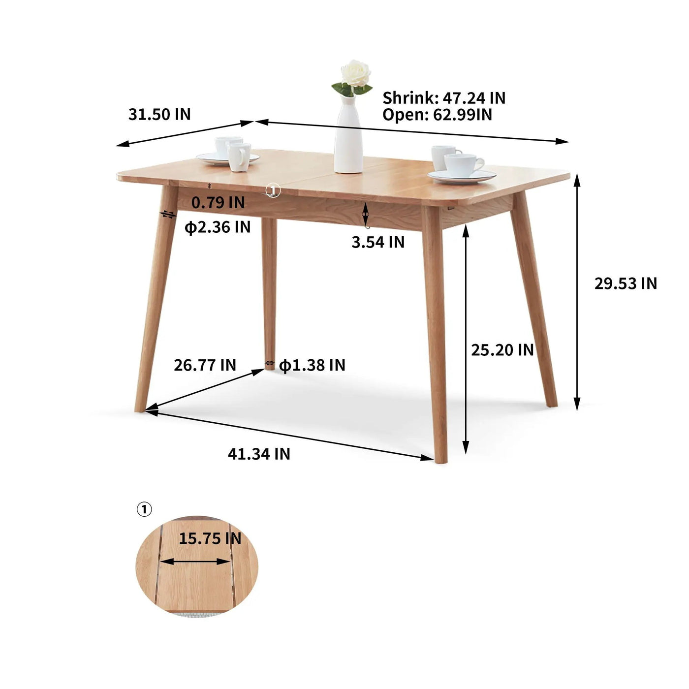 Round Corner Diagonal Leg Telescopic Table For 6 - 8 People To Meet Dining Table by HouseOfZazla