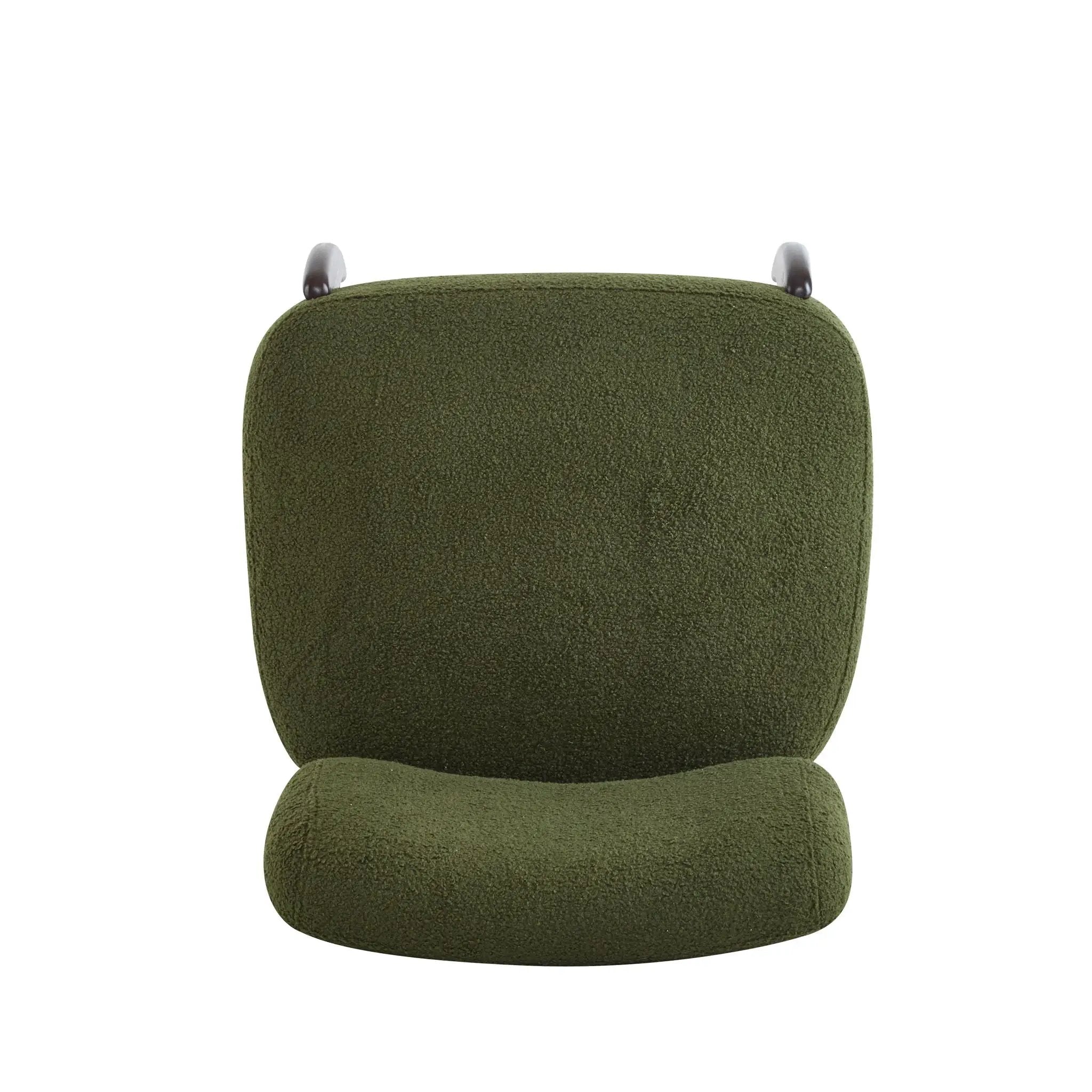 Modern Boucle Lounge Chair With Solid Wood Frame by HouseOfZazla