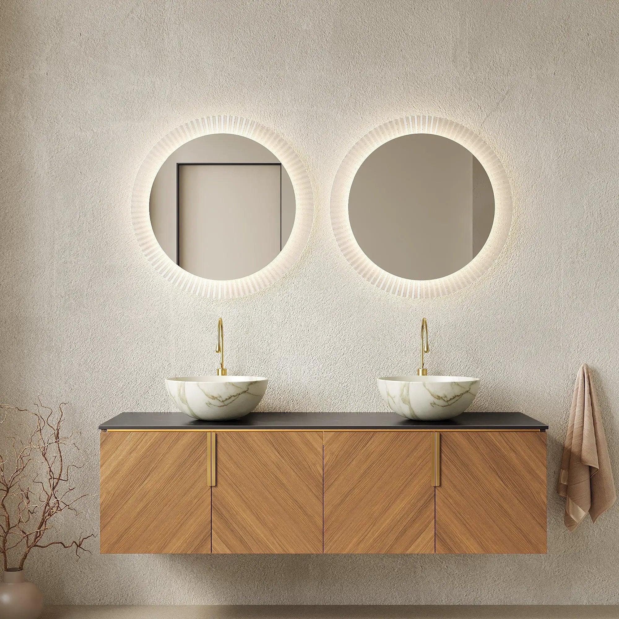 ARAI 60" Bathroom Vanity & Sinks by HouseOfZazla