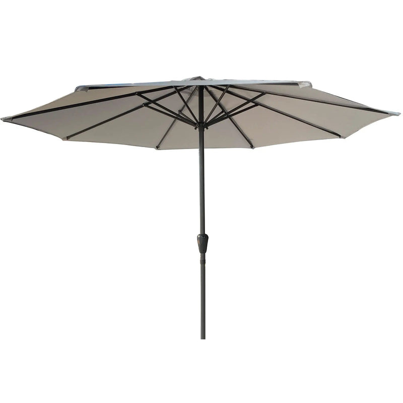 Patio Market Umbrella With 8 Steel Ribs, UV-Resistant And Waterproof Canopy by Unique Piece Furniture